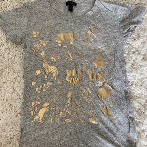 EUC Jcrew foil print shirt XS